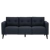 3 Seater Sofa Black - Image 4