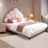 Rosé Haven Microfiber Leather Queen Bed
