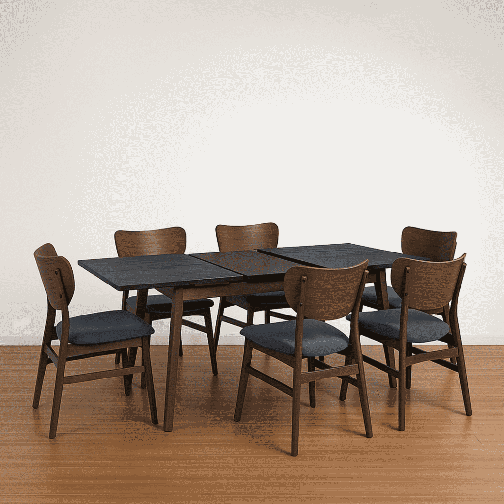 6 Seater Extendable Dining Table Set