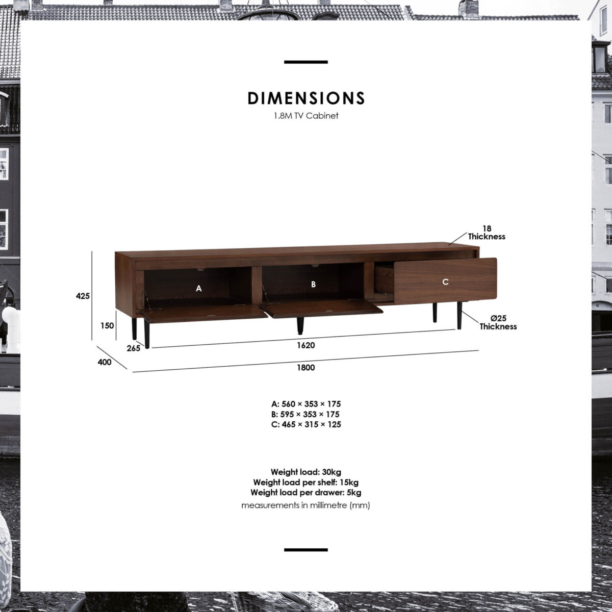 Hutto 1.8M TV Cabinet