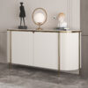 1.5M Ophelia White Gold Marble Sideboard - Image 2