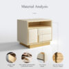 Premium Extra Single Drawer Side table Material