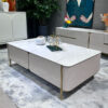 1.3M Elysia Solid Marble Stone Coffee Table - Image 4