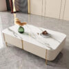 1.3M Elysia Solid Marble Stone Coffee Table