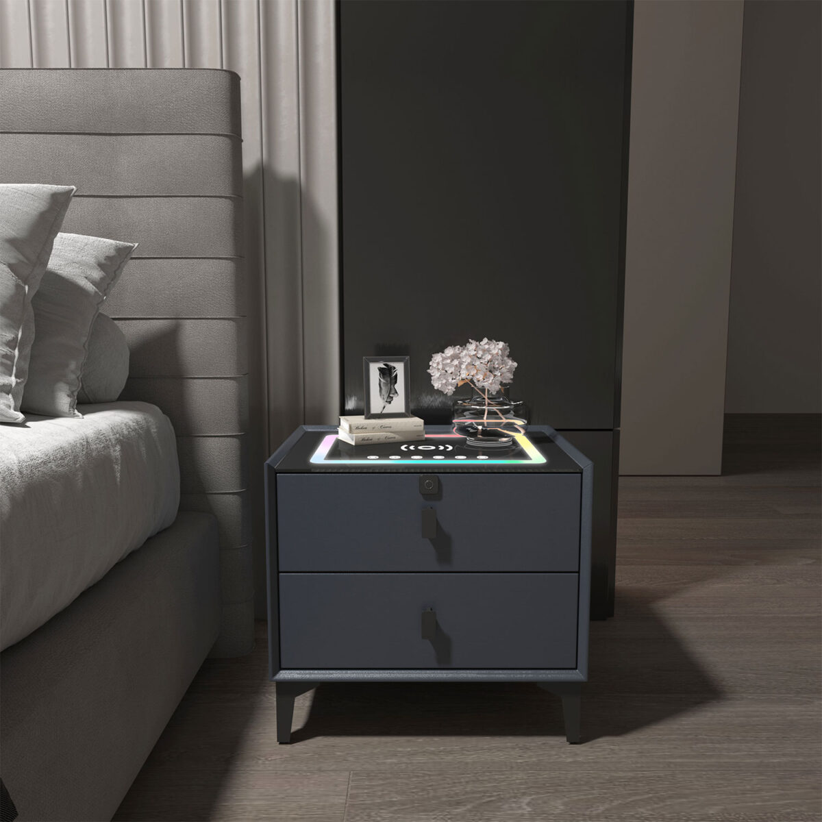 Vault Smart Side Table with Bluetooth Speaker - Image 1