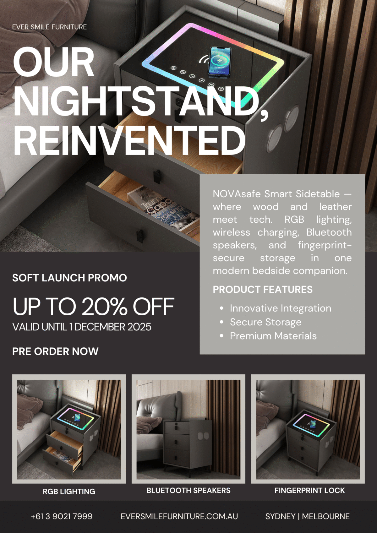 NOVAsafe Smart Sidetable - Image 4