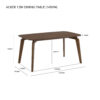 ACKER DINING TABLE COCOA - Image 6