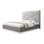Pearl Queen Bed with LED Lights and Storage