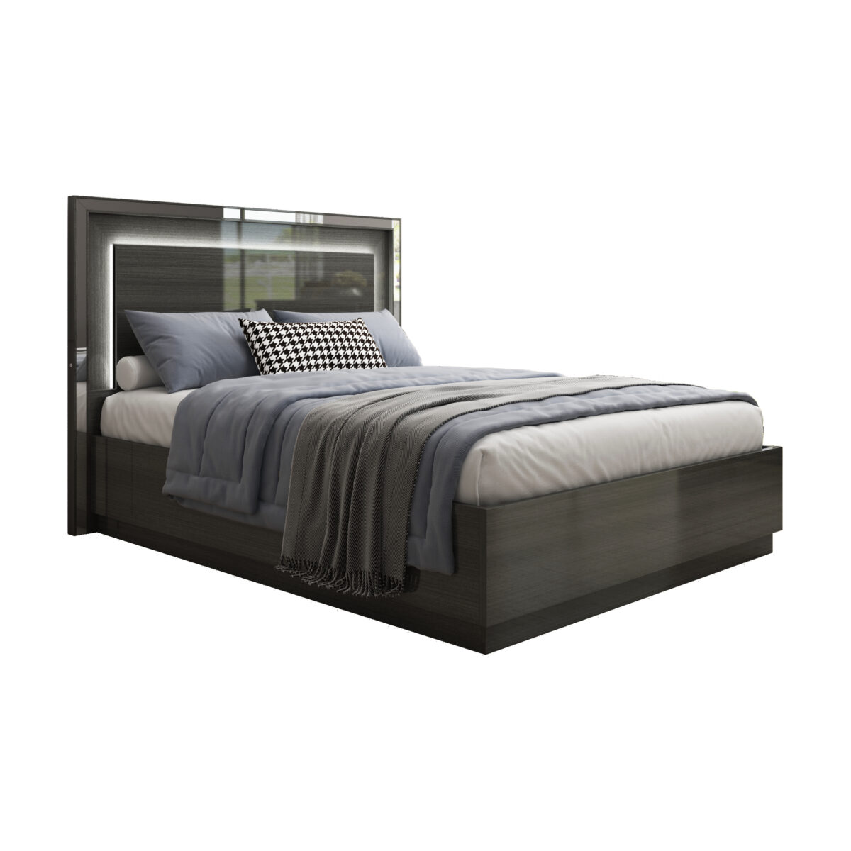 Mahura Queen Bed with LED Lights and Storage - Image 3