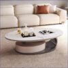 Opulent Silver Marble Coffee Table - Image 5