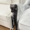 Throne Queen Velvet Armchair – Hand Sculpted Sheep - Image 9