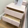 Velvet Nightstand Side Table - Pink Cotton - Image 5