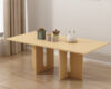 Oak Light Dining Table 8-Seater Set - Image 2