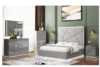 Opalite Queen Size 5 Piece Bedroom Suite Set with LED Light and Storage - Image 2