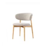 ANYA Linen Dining Chair - Natural