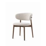 ANYA Linen Dining Chair - Cocoa