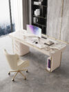 1.8M Beverly Marble Office Desk