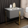 Riyadh Leather Nightstand Side Table