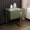 Riyadh Leather Nightstand Side Table - Image 4