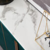 1.5M Elegance Marble Top Sideboard - Emerald - Image 5