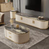 1.3M Greece Solid Marble Stone Coffee Table - Image 3