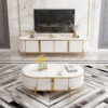 1.35M Glory Solid Marble Stone Coffee Table - Image 2