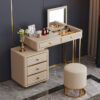 Juliette 3 Piece Marble Top Leather Vanity Set - Image 2