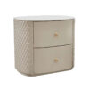 Monarch Leather Marble Top Nightstand - Image 5