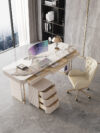 1.8M Beverly Marble Office Desk - Image 3