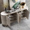 1.5M Vienna Marble Top Sideboard - Beige - Image 6