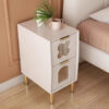 Tally Leather Nightstand - Image 4
