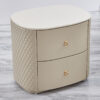 Monarch Leather Marble Top Nightstand - Image 4