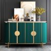1.5M Verti Marble Top Sideboard - Emerald