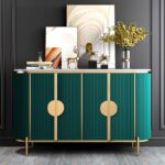 1.5M Verti Marble Top Sideboard - Emerald