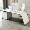1.8M Brooklyn Marble Office Desk - Image 2