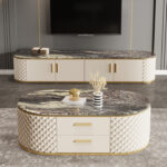 1.3M Greece Solid Marble Stone Coffee Table