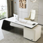 1.8M Brooklyn Marble Office Desk