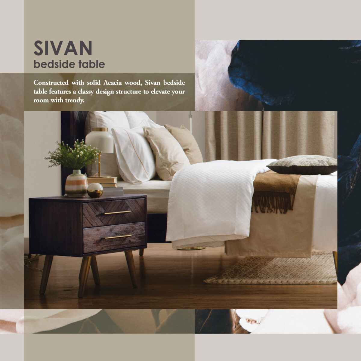 SIVAN BEDSIDE TABLE - Image 2