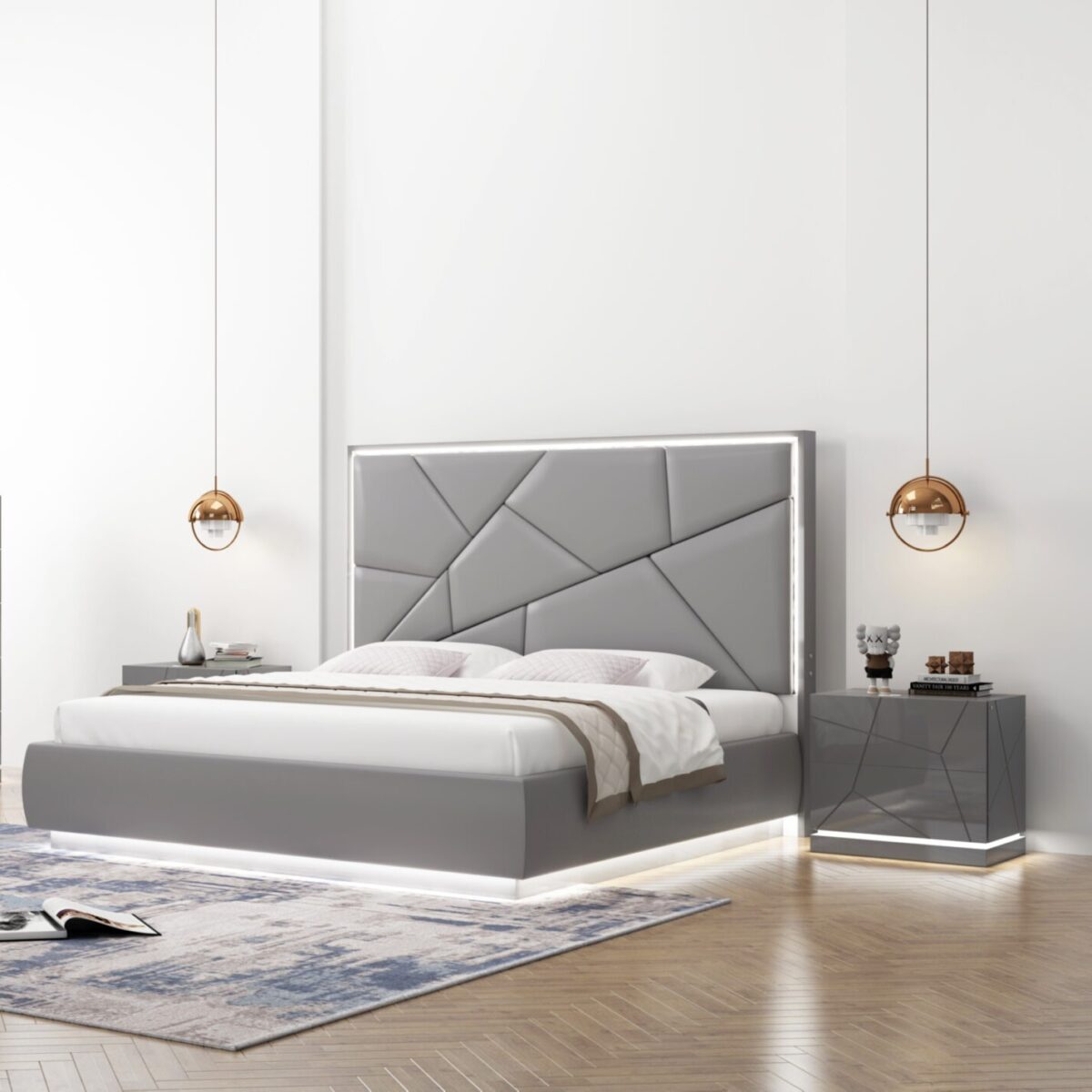 Opalite Nightstand with LED - Image 2