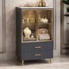 1.2M Dinar Elegant Marble Top Living Display Cabinet