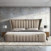 Emporio Upholstered Leather King Size Bedframe - Image 2