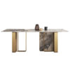 1.8M Coperni Solid Marble Dining Table - Grey - Image 4