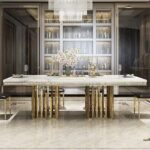 2.2M Majestic Solid Marble Dining Table