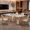 1.8M Coperni Solid Marble Dining Table - Image 6