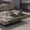 1.2M Timeless Solid Marble Stone Coffee Table - Image 4