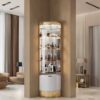 Odessa Elegant Corner Display Cabinet - White