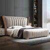 Emporio Upholstered Leather King Size Bedframe - Image 5