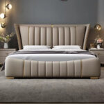 Emporio Upholstered Leather King Size Bedframe