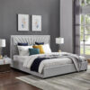 Parish Upholstered Velvet King Size Bedframe - Image 3