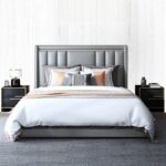 Roland Upholstered Leather King Size Bedframe